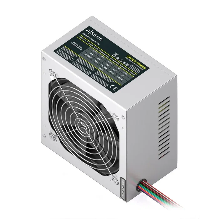 Aisens Fuente de Alimentación ATX 500W ASPC-500ATX-PSE Plata