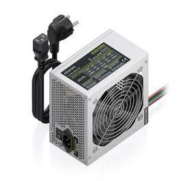 Aisens Fuente de Alimentación ATX 500W ASPC-500ATX-PSE Plata