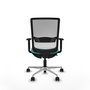 PIQUERAS Y CRESPO Silla de oficina Haches Turquesa y Blanco