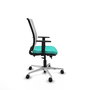 PIQUERAS Y CRESPO Silla de oficina Haches Turquesa y Blanco