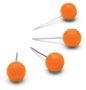 Nobo Aguja señalizadora naranja 6 x 13 mm, caja de 100 unidades