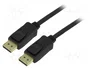 GOOBAY Cable DisplayPort 1.2 de 1m, negro