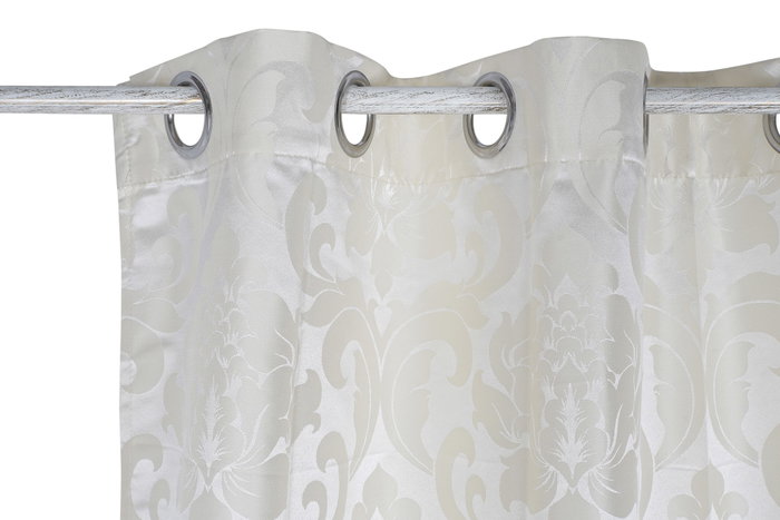 DKD Home Decor Cortina Tradicional Beige 270 x 140 cm (2 Unidades)