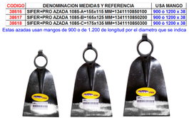 SIFER SIFER+PRO AZADA 1085-C 175x135 mm