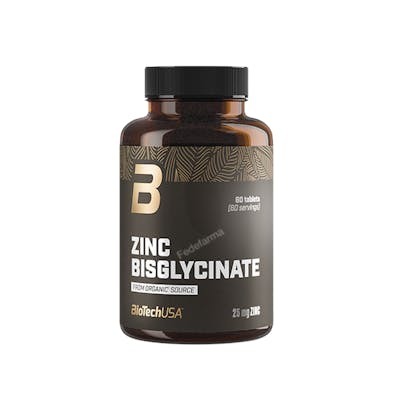 BIOTECHUSA Zinc Bisglycinate 60 Tabletas BIOTECHUSA Zinc Bisglycinate 60 Tabletas