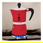 Bialetti Cafetera Rainbow Rojo Aluminio 0.06 L