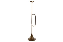 DKD Home Decor Portavela Dorado Trompeta 21 x 98 x 21 cm Metal