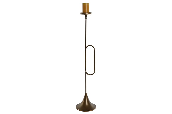 DKD Home Decor Portavela Dorado Trompeta 21 x 98 x 21 cm Metal DKD Home Decor Portavela Dorado Trompeta 21 x 98 x 21 cm Metal