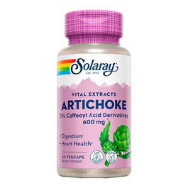 SOLARAY Alcachofa (Artichoke) 300Mg 60 Cápsulas Vegetales Soporte Hepático Digestivo