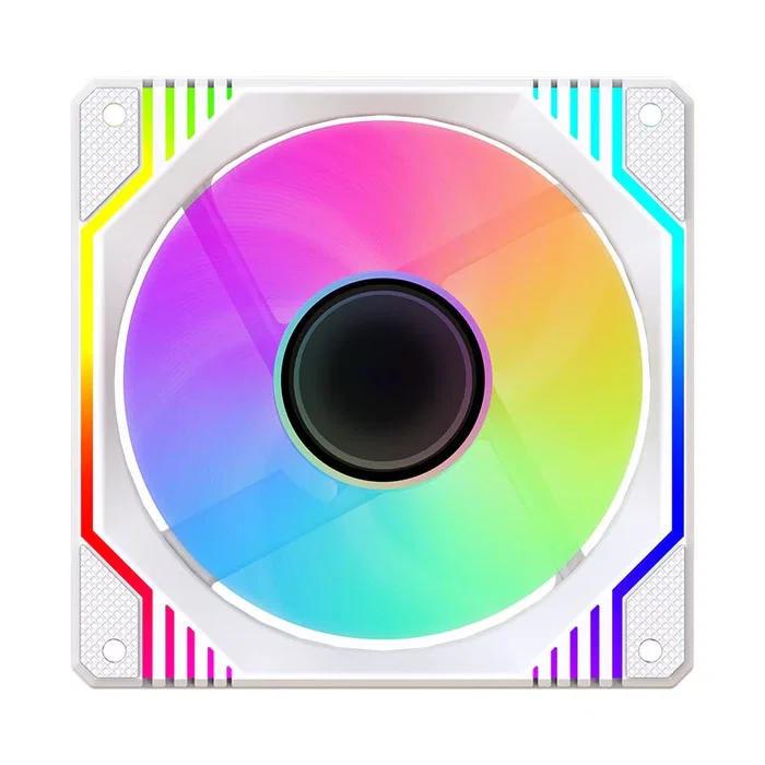 KeepOut XFC-120DRM Ventilador PC 120mm Blanco ARGB - 11 Aspas, Espejo Infinito, Control PWM, Antivibración, 1800 RPM, 63 CFM KeepOut XFC-120DRM Ventilador PC 120mm Blanco ARGB - 11 Aspas, Espejo Infinito, Control PWM, Antivibración, 1800 RPM, 63 CFM