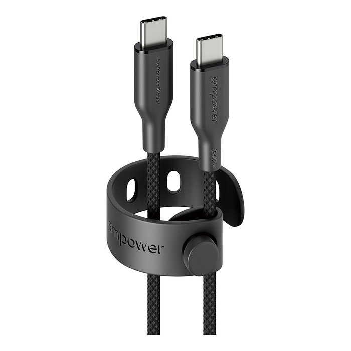 PanzerGlass empower Racing 240W USB-C a USB-C 1,2m Negro Space Black PanzerGlass empower Racing 240W USB-C a USB-C 1,2m Negro Space Black