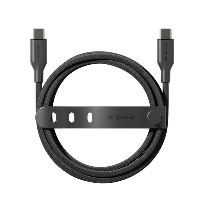 PanzerGlass empower Racing 240W USB-C a USB-C 1,2m Negro Space Black PanzerGlass empower Racing 240W USB-C a USB-C 1,2m Negro Space Black