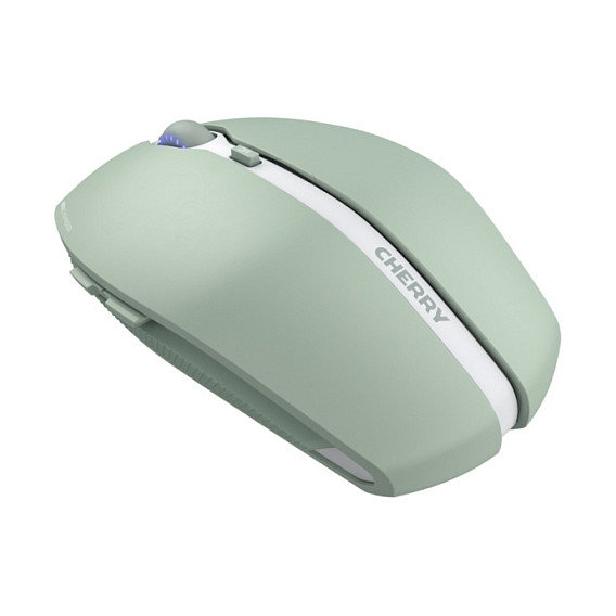 Cherry Gentix BX Ratón Óptico Inalámbrico Bluetooth 5.0 Ambidiestro, 2000 DPI, 7 Botones, Verde - Compatible con Windows, Mac, Android, iOS