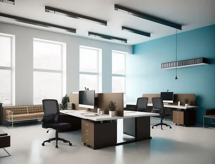 Q-connect Silla de Oficina Alba con Respaldo de Malla y Base Metálica