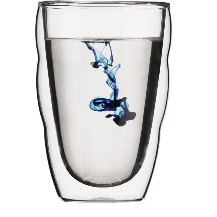 Bodum Juego de 6 Vasos Térmicos Pilatus de Doble Pared - 0,35 l - Transparente Bodum Juego de 6 Vasos Térmicos Pilatus de Doble Pared - 0,35 l - Transparente