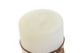 DKD Home Decor Vela de Cera de Parafina Blanca con Fragancia de Algodón