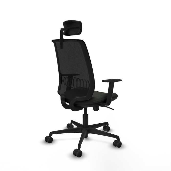 PIQUERAS Y CRESPO Silla de oficina Alares con mecanismo Sincro, Negro