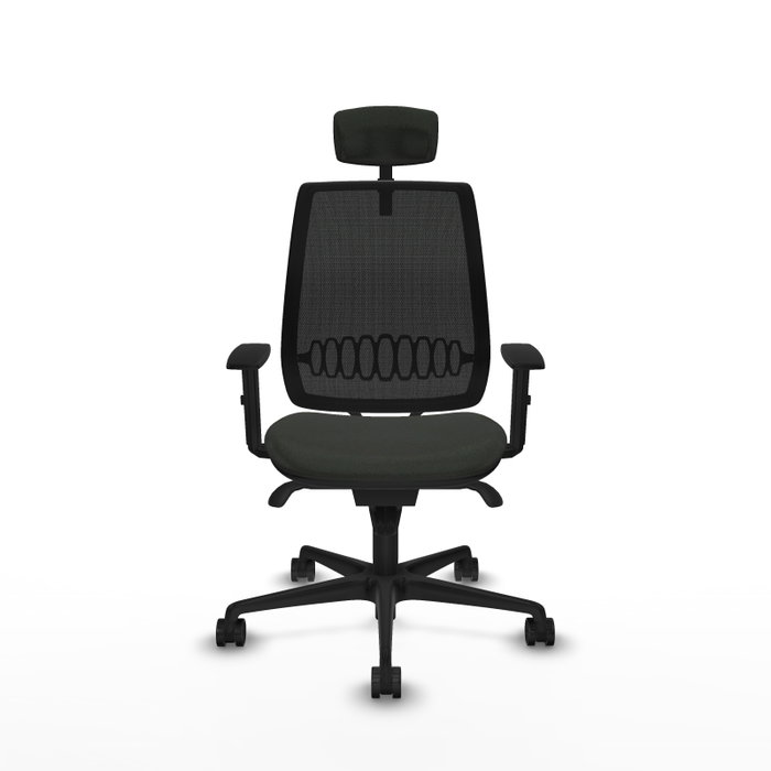 PIQUERAS Y CRESPO Silla de oficina Alares con mecanismo Sincro, Negro