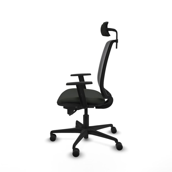 PIQUERAS Y CRESPO Silla de oficina Alares con mecanismo Sincro, Negro
