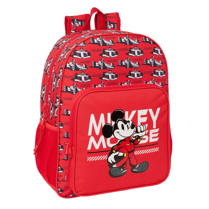 Safta Mochila Racing Mickey & Friends Disney adaptable a carro