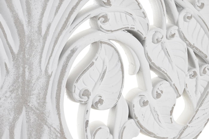 DKD Home Decor Decoración de Pared MDF Árbol Desgastado Blanco 60x60 cm