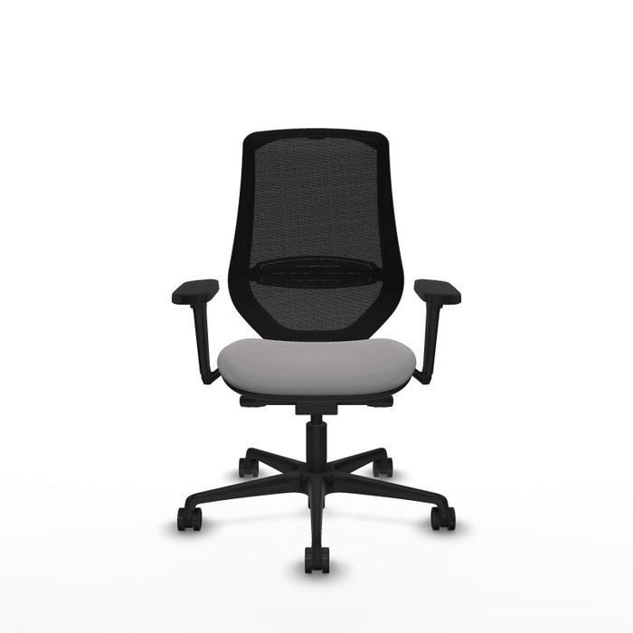 PIQUERAS Y CRESPO Silla de oficina Mardos con mecanismo Sincro/Traslack, Gris y Negro