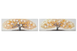 DKD Home Decor Cuadro Lienzo MDF 90x3x30 Árbol Surtido de 2