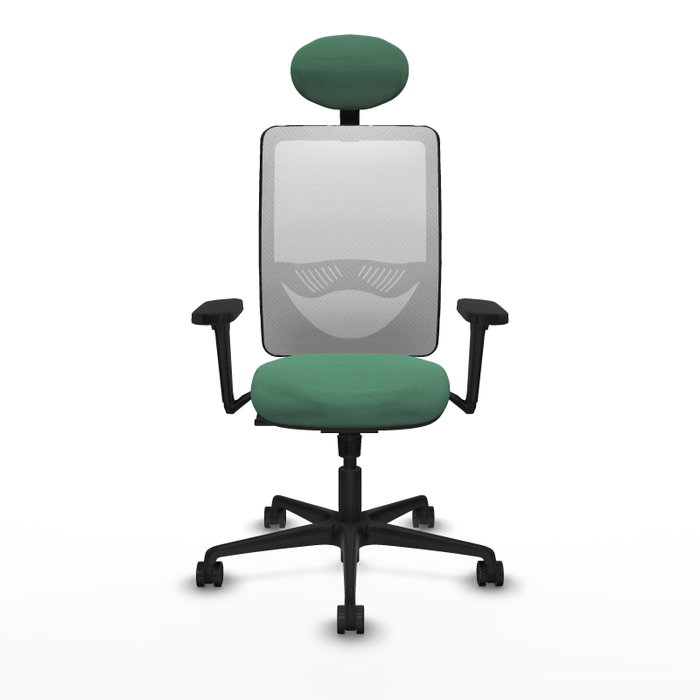 PIQUERAS Y CRESPO Silla de oficina Zulema Verde esmeralda y Blanco PIQUERAS Y CRESPO Silla de oficina Zulema Verde esmeralda y Blanco