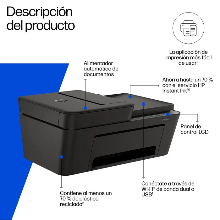 HP DeskJet 4320 Inalámbrica All-in-One Gris