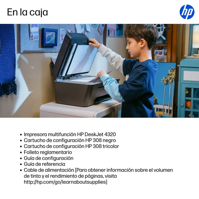 HP DeskJet 4320 Inalámbrica All-in-One Gris