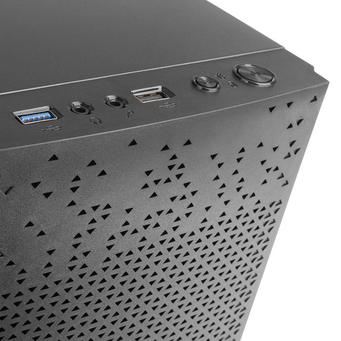 Tacens Anima AC6 Caja PC MicroATX Mini Tower Negro con Frontal Mesh, Puertos USB 3.0 y 2.0, sin Fuente de Alimentación