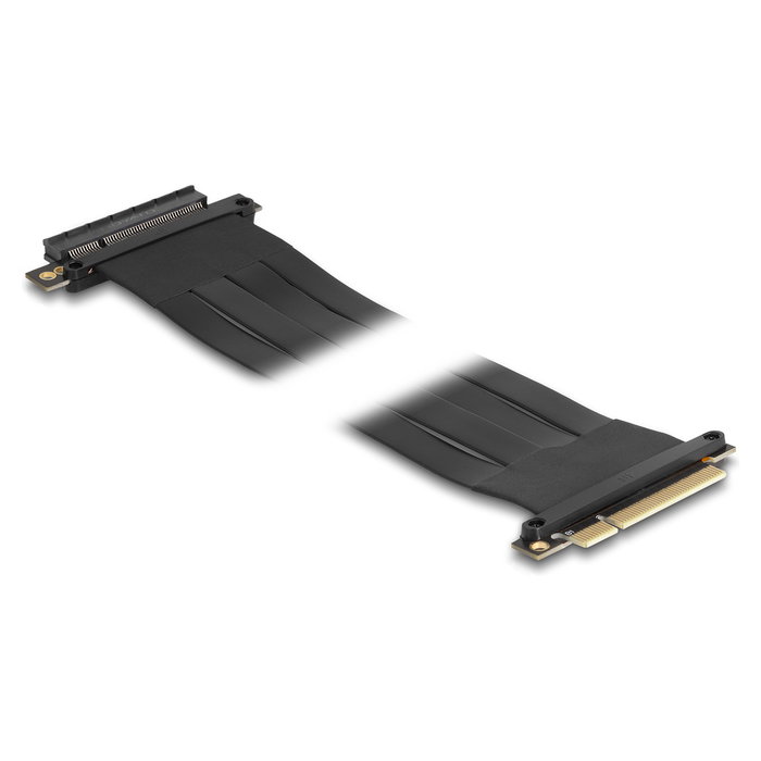 DeLOCK Tarjeta Elevadora PCI Express x8 Riser con Cable de 60 cm, Conector Macho PCI-E (8-pin) a Ranura Hembra x8, Negro DeLOCK Tarjeta Elevadora PCI Express x8 Riser con Cable de 60 cm, Conector Macho PCI-E (8-pin) a Ranura Hembra x8, Negro