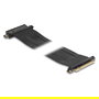 DeLOCK Tarjeta Elevadora PCI Express x8 Riser con Cable de 60 cm, Conector Macho PCI-E (8-pin) a Ranura Hembra x8, Negro