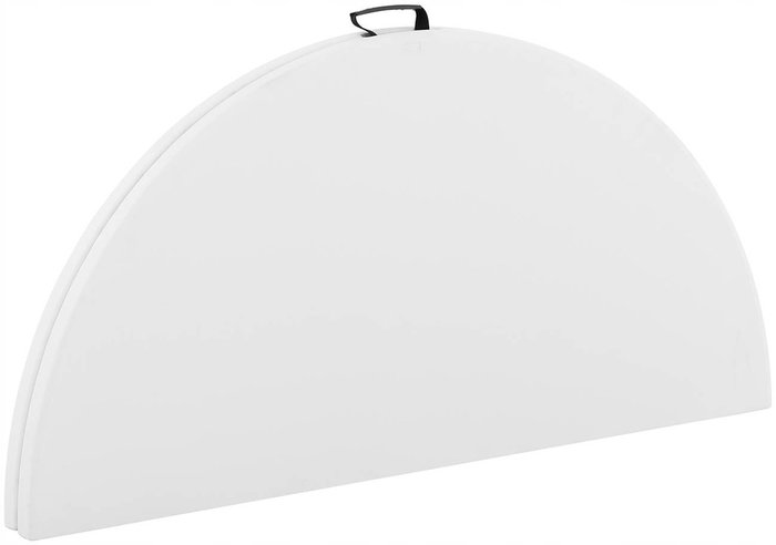 Marbueno Mesa Plegable Resina Blanco D.122x74 cm Catering, Playa y Camping 10530
