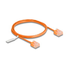 DeLOCK Cable de red RJ45 Cat.6 UTP Ultra Slim 1 m Naranja