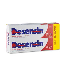 Desensin Plus Flúor Pasta Dentífrica para Sensibilidad Dental y Prevención de Caries - 2 x 150 ml