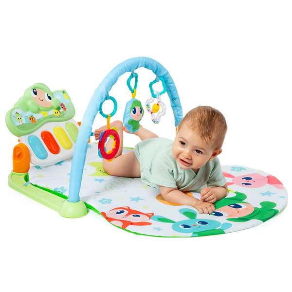 Molto Gimnasio de Actividades Musical con Piano 60x40 cm, Sonidos, Luces y Pilas, Juguete para Bebés desde 2 Años, Idioma Español/Inglés Molto Gimnasio de Actividades Musical con Piano 60x40 cm, Sonidos, Luces y Pilas, Juguete para Bebés desde 2 Años, Idioma Español/Inglés