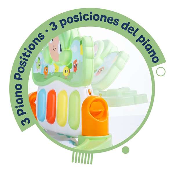 Molto Gimnasio de Actividades Musical con Piano 60x40 cm, Sonidos, Luces y Pilas, Juguete para Bebés desde 2 Años, Idioma Español/Inglés Molto Gimnasio de Actividades Musical con Piano 60x40 cm, Sonidos, Luces y Pilas, Juguete para Bebés desde 2 Años, Idioma Español/Inglés