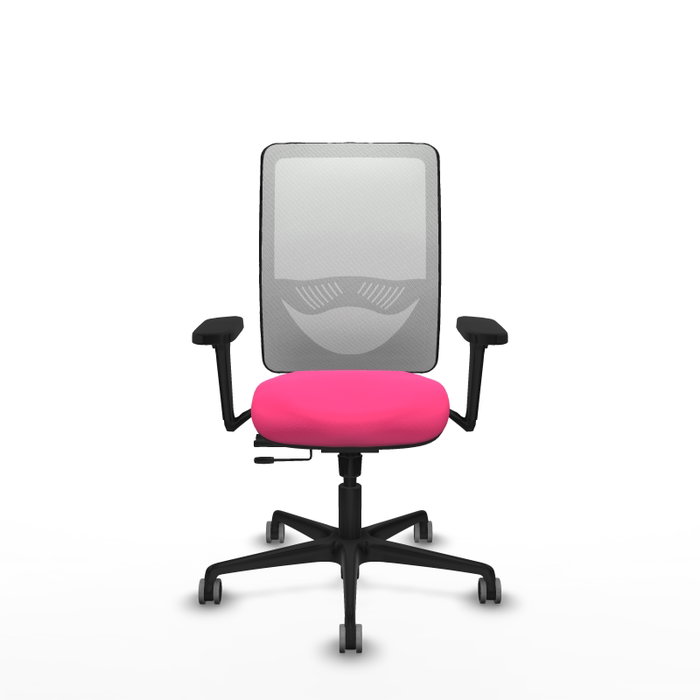 PIQUERAS Y CRESPO Silla de oficina Zulema Rosa y Blanco