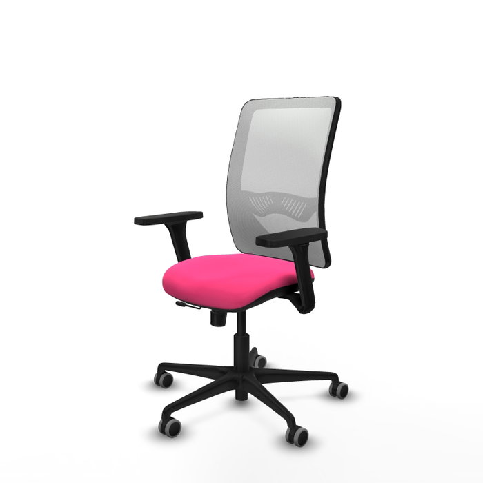 PIQUERAS Y CRESPO Silla de oficina Zulema Rosa y Blanco