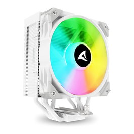Sharkoon A50 RGB Refrigerador de Aire para CPU, 120mm, Blanco, 1800 RPM, 121.55 m3/h, 5 Heatpipes