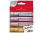 Faber Castell Textliner 46 Surtido Metálico - 4 Unidades