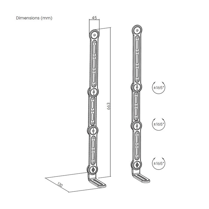 AISENS Soporte Universal SPK04U-377 para Barra de Sonido Negro AISENS Soporte Universal SPK04U-377 para Barra de Sonido Negro