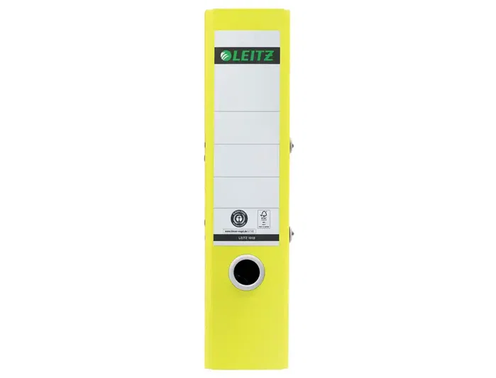 Leitz Archivador de palanca Recycle 100% cartón reciclado DIN A4 lomo 80 mm amarillo