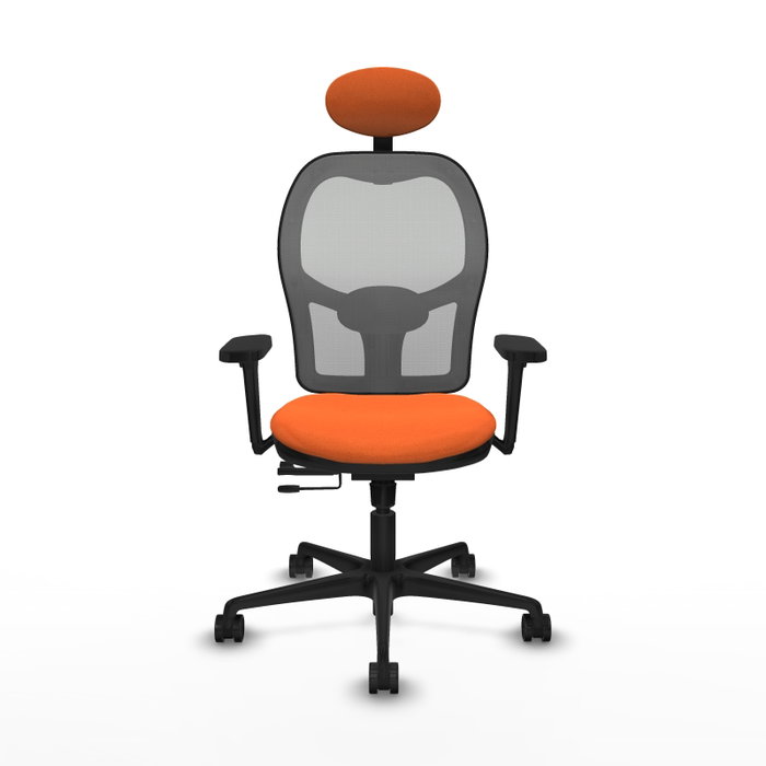 PIQUERAS Y CRESPO Silla de oficina Jorquera Naranja/Gris con Mecanismo Sincro/Traslack PIQUERAS Y CRESPO Silla de oficina Jorquera Naranja/Gris con Mecanismo Sincro/Traslack