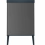 Curver Papelera de pie VERTO Gris perla 54 L