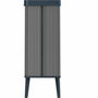 Curver Papelera de pie VERTO Gris perla 54 L