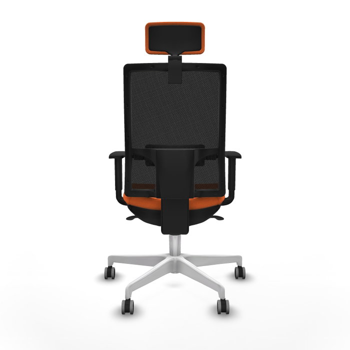 PIQUERAS Y CRESPO Silla de oficina Horna con mecanismo Sincro, Naranja y Negro PIQUERAS Y CRESPO Silla de oficina Horna con mecanismo Sincro, Naranja y Negro