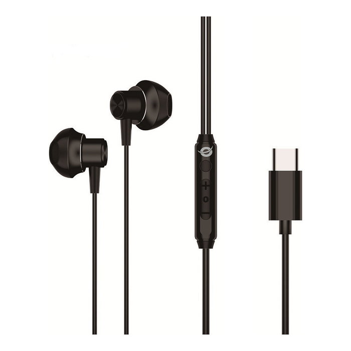 Conceptronic BRENDAN04B Auriculares Intrauditivos USB-C Negro Conceptronic BRENDAN04B Auriculares Intrauditivos USB-C Negro
