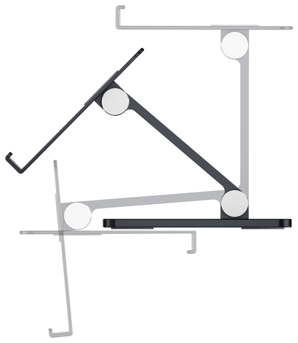 Aisens Soporte de Sobremesa XXL Ajustable con 2 Pivotes, Gris
